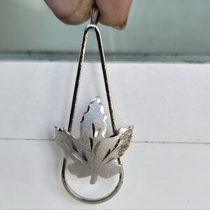 Sterling Silver Vintage 925 Leaf Pendant